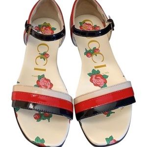 Gucci Kids flats Blue +br Hib + V White Flats